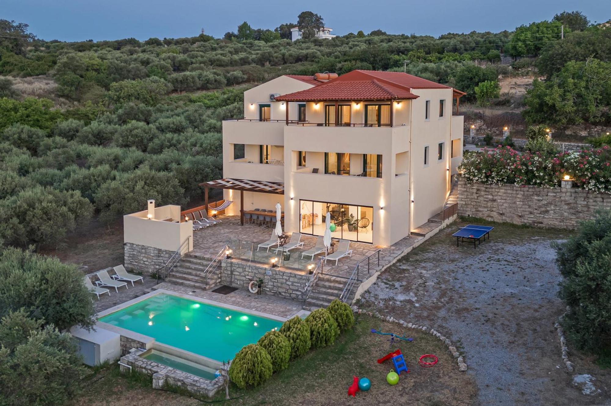 Elarchon Villa Private Pool Episkopi  Bagian luar foto